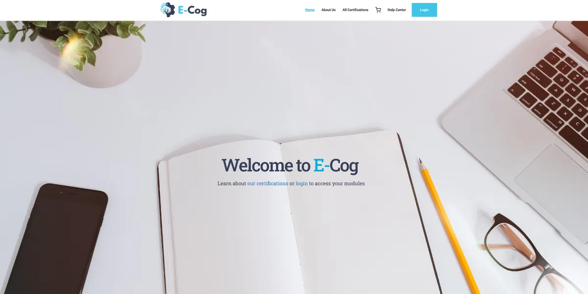 E-Cog: Front page, https://e-cog.ca (2026-04-20)